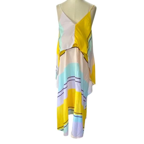 ASOS MATERNITY Stripe Crop Top Maxi Dress Size 6 - Picture 7 of 7